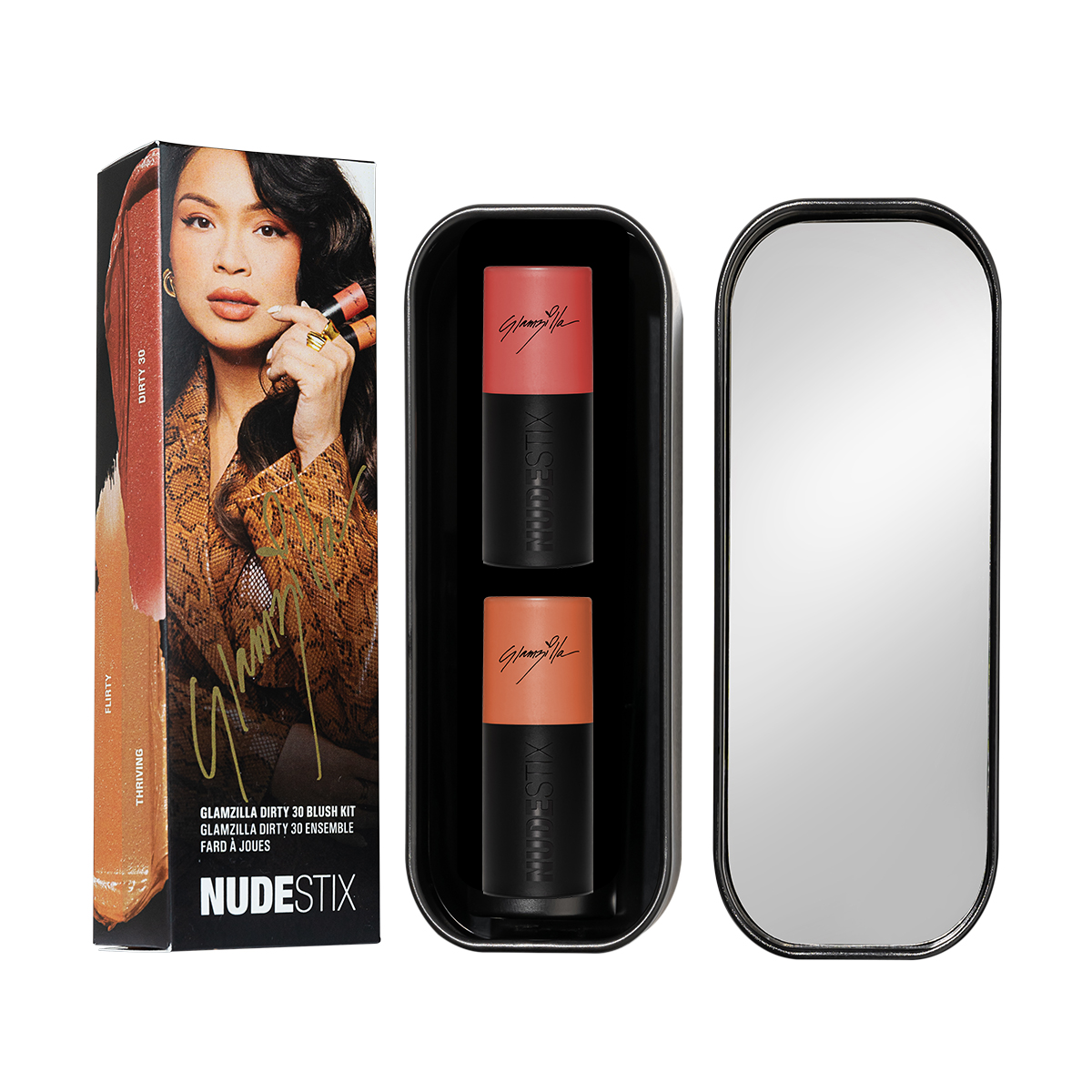 NUDESTIX THE GLAMZILLA DIRTY 30 BLUSH KIT (SET DE RUBORES EDICIÓN LIMITADA)